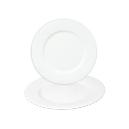 [16829-3] Assiette plate 20cm blanc