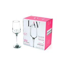 [LAL545] Flute de champagne serie de 6pces LAV