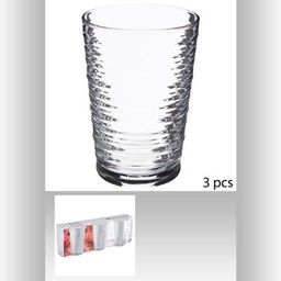 [420072/147898] Gobelet bas granada clear 29cl set de 3pces PASABAHCE