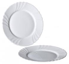 [NT00199] Assiette plate  blanche 25,5cm EBRO