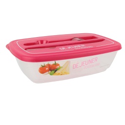 [KB7889] Lunch box 9,2cl illustre avec couverts