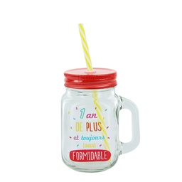 [FY7558] Mason jar un an de plus 45cl m12 a1/m12