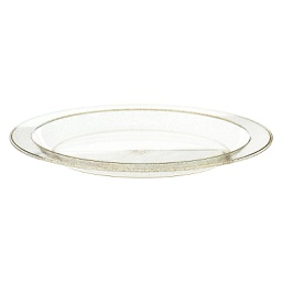 [154295] Assiette plate paillette or 27cm