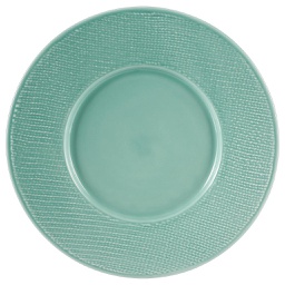 [140559] Assiette plate torsade turquoi 29cm