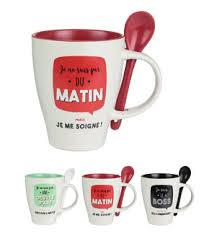 [MO11271] Mug 30cl avec cuillere