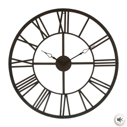 [102222] Horloge met Vintage Marron D70cm