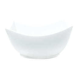 [157-34] Plat ceramique blanc losange 11x24cm