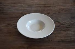 [CP-3315] Assiette a risotto 23cm en ceramique blanc