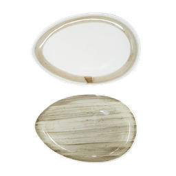 [TC19709] Plat en ceramique oval 31x21cm