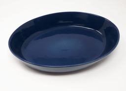 [NT00142] Plat oval GM bleu ceramique ENJOY 