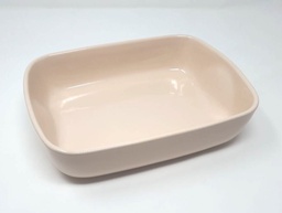 [NT00133] Plat rectangle MM ceramique beige PYREX