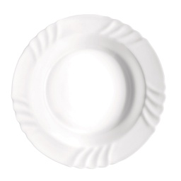 [NT00202] Plat rond creux blanc 32cm EBRO