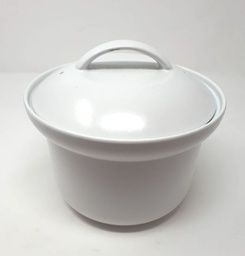 [NT00159] Pot microonde ceramique blanc