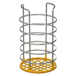 [115214D] Pot range couv metal avec pvc jaune 5 FIVE