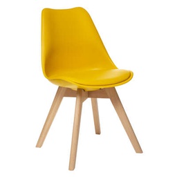 [157166E] Chaise diner pp jaune baya