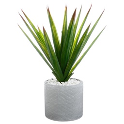 [145025] Aloe vera artificiel pot en ceramique H 48cm