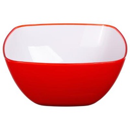 [150011A] Saladier square rouge 25cm SECRET DE GOURMET