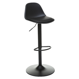 [179171C] Chaise bar a hauteur ajustable Aiko Noir H103cm
