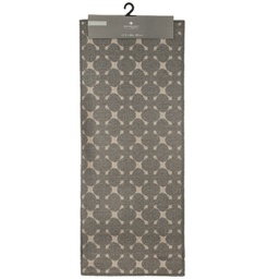 [146328B] Tapis decore geo gris 50x120