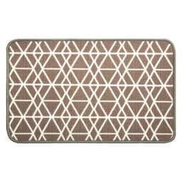 [157329] Tapis geometrique taupe 50x80