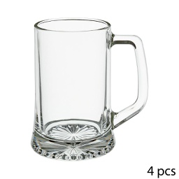 [134800] Lot de 4 verres a biere avec anse 32cl