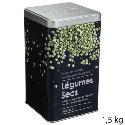 [136310] Boite a legumes secs Relief Ii 18cm Noir