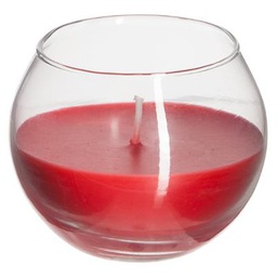 [124274H] Bougie rouge senteur fruit 50g ATMOSPHERA